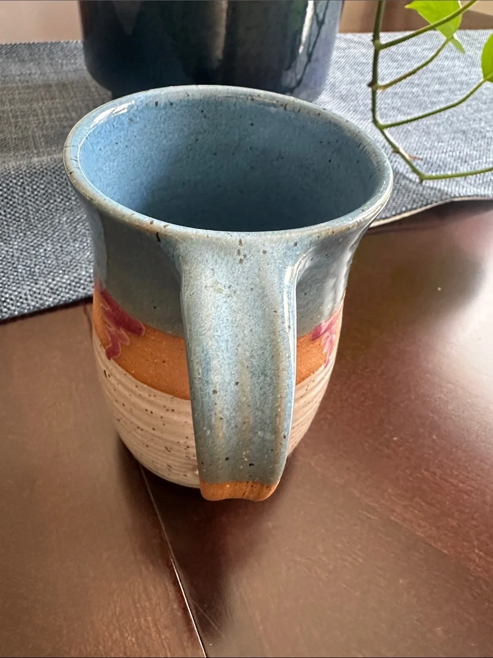 Handmade Signed Vintage Pottery Mug